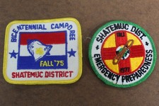 Lot-2 Boy Scouts of America 1970s Patches-Bicentennial Camporee 1975/Emergency