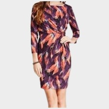 Tracy Negoshian Marilyn Faux Wrap Dress Sz Sm Vintage Inspired Office Business