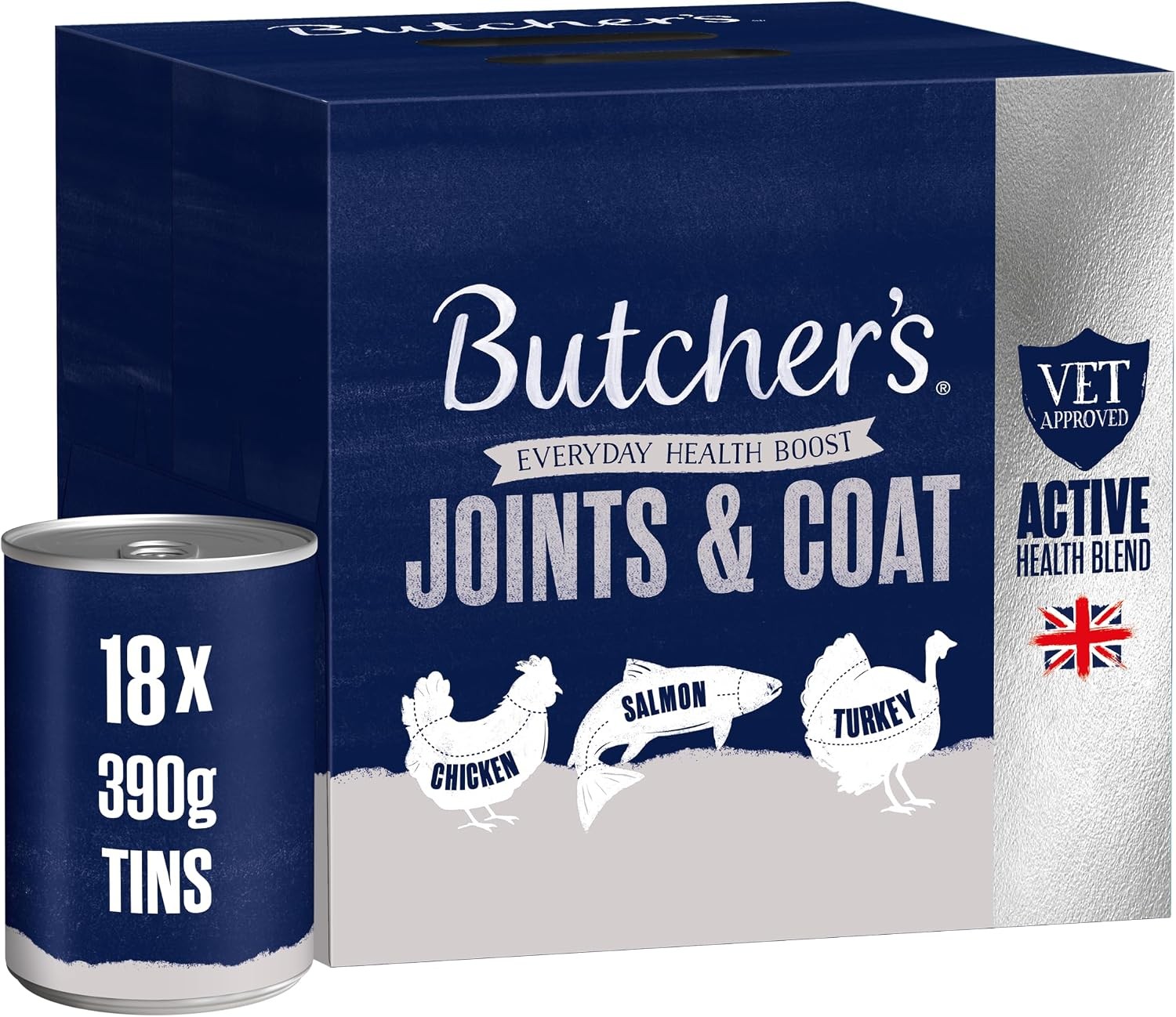 Butcher's Joints & Coat Adult Grain-Free Wet Dog Food 390g Cans - Image 2