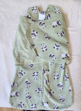 HALO SleepSack Swaddle Mint Green Panda Bear 3-6 Months 3 Way Baby Sleepwear