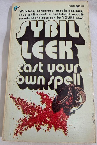CAST YOUR OWN SPELL pb Book Sybil Leek 1970 1st ed witch magic witchcraft occult