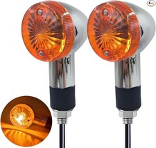 2pcs Universal Motorcycle Turn Signals Front Rear Turn Signal Blinker Light Comp