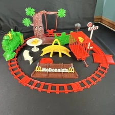VTG Mcdonald's 1976 Remco Mcdonald Land Playset Parts Train Tracks Bridge