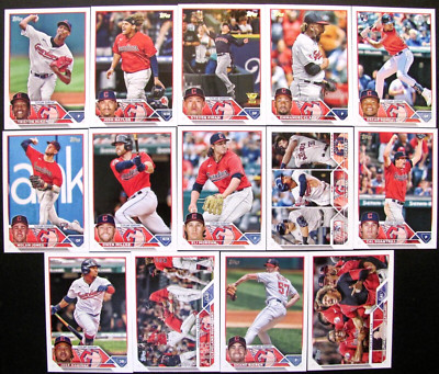 2023 Topps 1 & 2 Cleveland Guardians Team Set Will Brennan Bo Naylor Kwan 26