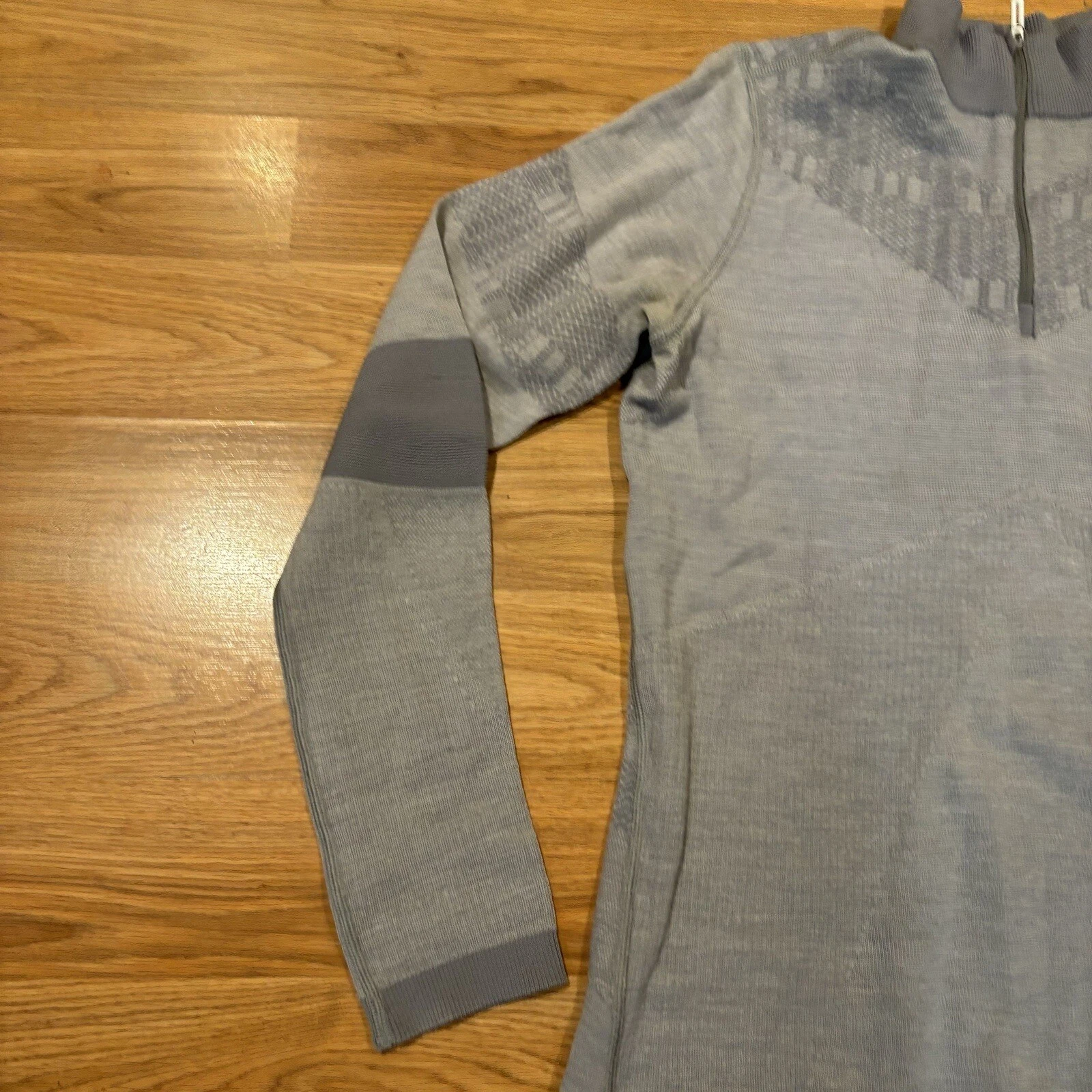 smartwool intraknit 250 1/4 zip 100% wool sweater