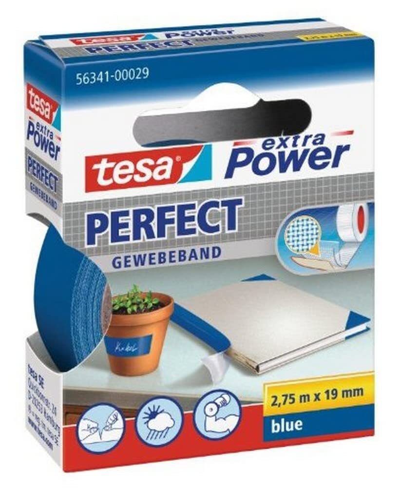 Tesa 56341-00029 Nastro Telato Riparazioni Blu 275 м x 19 мм 3490₽