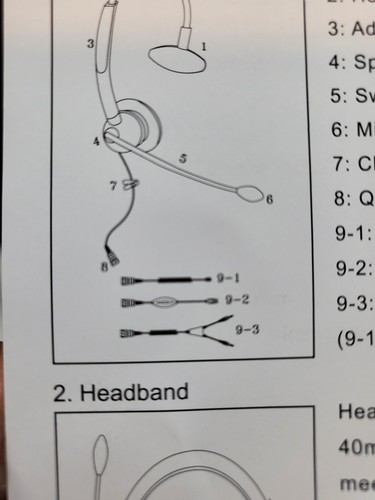 Beebang Headset mit Geräuschunterdrückungsmikrofon mit QD Schnelltrennung - Bild 8 von 8