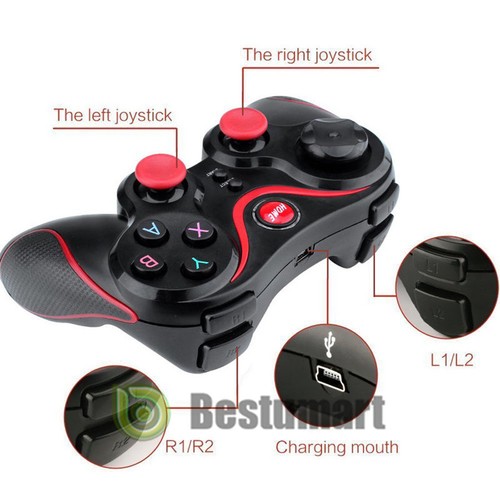 Wireless Bluetooth USB Game Controller Gamepad Joystick for Android TV Box Table - Picture 11 of 26