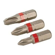 Dickie Dyer 18.322 S2 Screwdriver Bit Set 3pce PHILIPS PH1, PH2 & PH3 - 723815