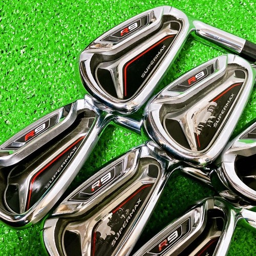 TaylorMade R9 SuperMax Eisensatz 5 6 7 8 9 PW 6tlg Motore 55 Carbon S Flex RH Herren