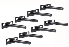 8 Pcs 4 inch Floating Shelf Bracket Solid Steel Blind Shelf Brackets Hidden S...