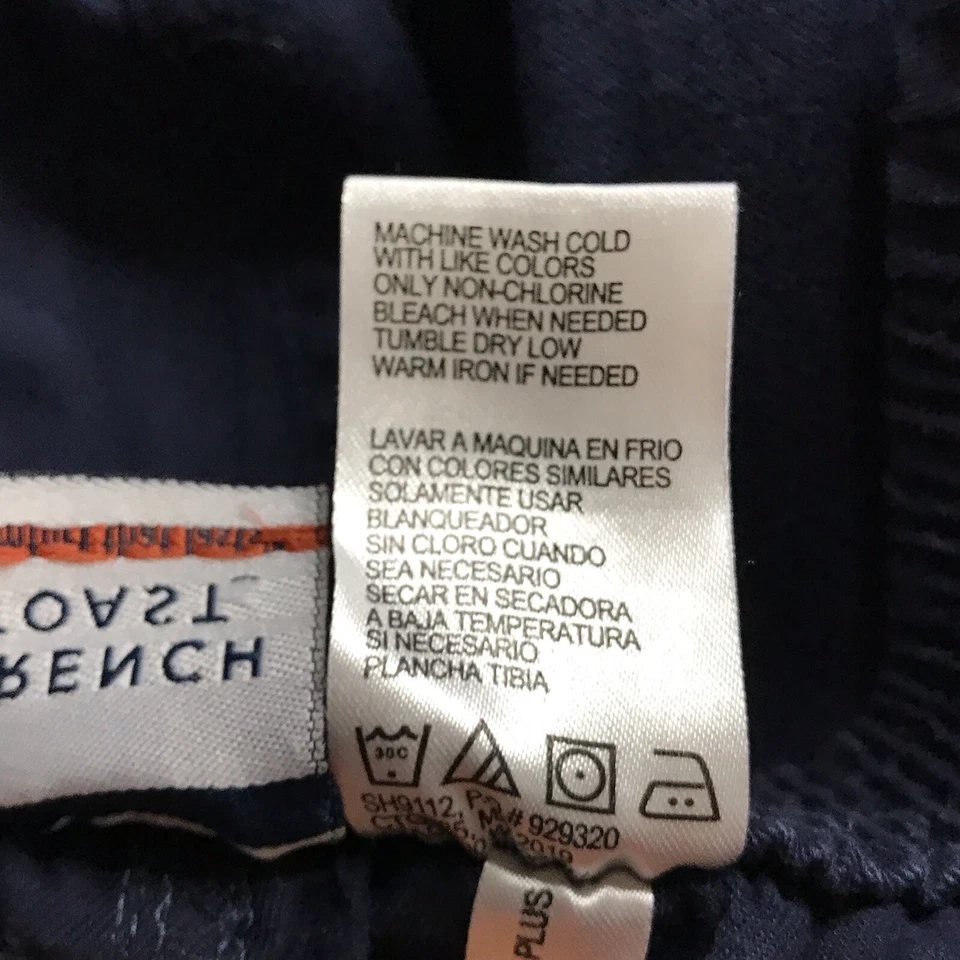 French Toast Shorts Boy’s 20.5 Plus Navy Blue Elastic Waist Pull On Uniform - Image 4 of 4