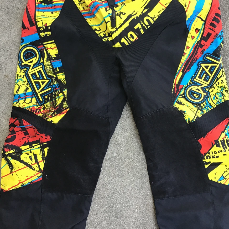 Pantalones de motocicletas ONeal Element Series motocross MX para hombre talla 40 rojos Foto 3 de 4