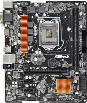 CPU ASRock H110M-HDV + Intel Core i7-6700K ASRock > H110M-HDV