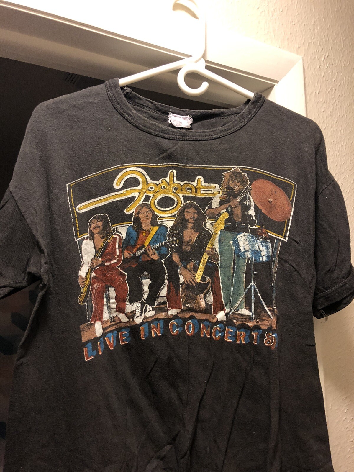 Vintage Authentic 1980 Foghat Concert Shirt Gem