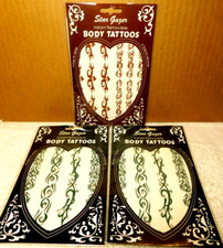 Star Gazer Instant Removable Temporary Body Tattoos 6 Sheets Various Styles