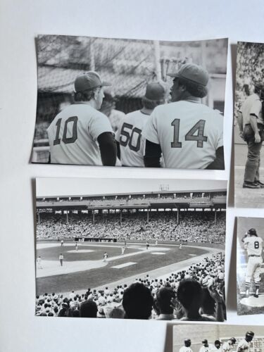 Lot of 8 Boston Red Sox New York Yankees Photos Snapshots 1970s Fisk Munson - Picture 4 of 5