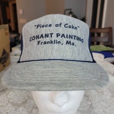 RARE Vintage Conant Painting Advertising Painter Cap Hat Franklin Massachusetts