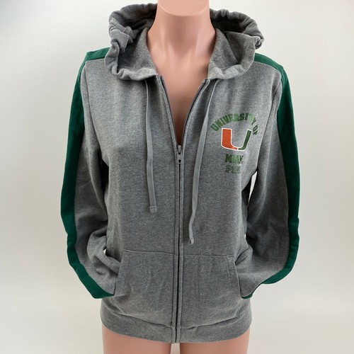 Victoria's Secret PINK Collegiate Collection Hoodie mit durchgehendem Reißverschluss - grau - M - neu mit Etikett - Bild 1 von 8