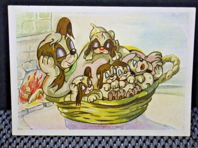 Purzelbaum - Bild Nr. 1 - Kinderland - Postkarte Comic um 1946 Karikatur