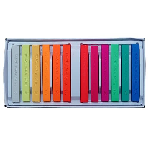 Nouvel Curry Pastel 12 Color Luminous Set - Japan Import, Lightweight Art Supplies