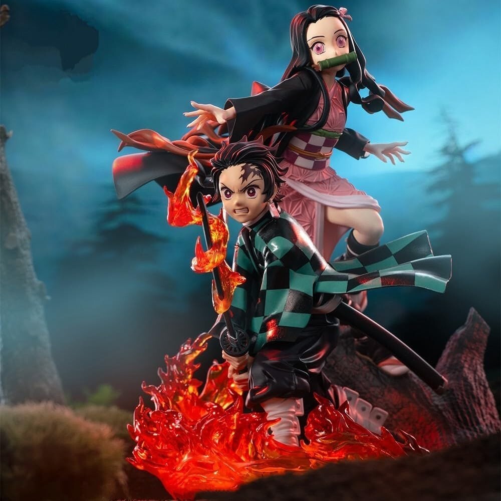 SEGA Demon Slayer Xrosslink Figure Tanjiro Kamado Nezuko Kamado
