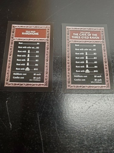 2018 Hasbro Monopoly Game of Thrones Game Replacement Pieces - You Choose - Picture 49 of 60