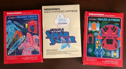 TRON games for Intellivision from Mattel Electronics