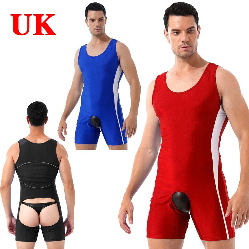 Body Intero Uomo In Poliammide - Slip Singlet Da Wrestling E Sport - Taglie S,M,L - Foto 4