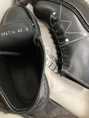 Alexander McQueen Tread Lace Boot. Size 8 USA 40 EU. | eBay display picture 1