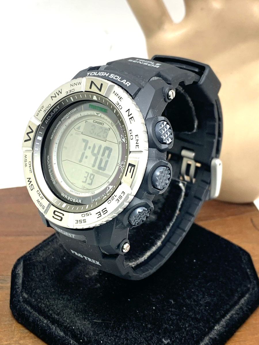 Casio Pro Trek Men's Watch PRW-3500 Solar Triple Sensor Digital