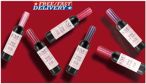 AL'IVER Wine Lip Tint 6 Colors Set Luscious Waterproof Long Lasting Lip ColorLot