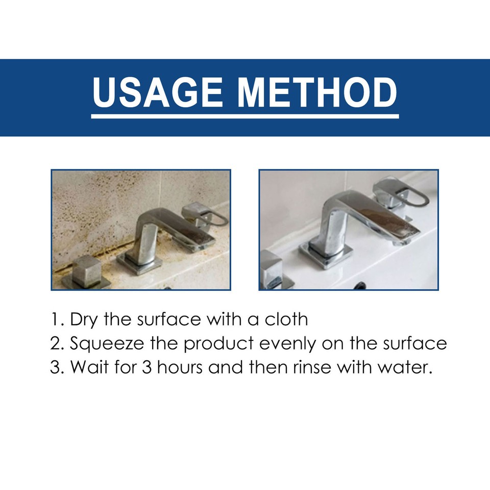 2pcs 120g Mold Stain Cleaner Efficient Cleaning Mold Remover Gel Rapid