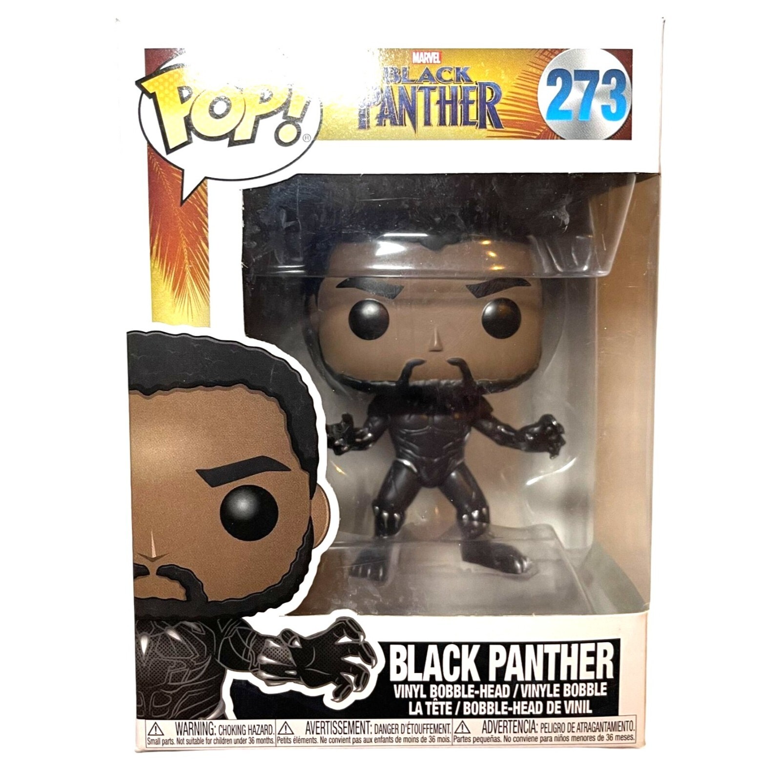 Sale Funko Pop Black Panther #273 Marvel Vinyl Bobble Head Collectible Figure Wakanda