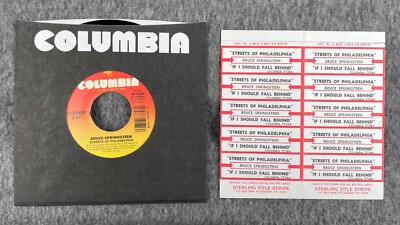 BRUCE SPRINGSTEEN Streets Of Philadelphia / If I Should Fall Behind 45 Columbia