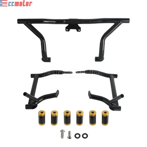 Saddlebag Rails Guard w/ Crash Bar Set For Harley Street Glide Road Glide King - Picture 10 of 29