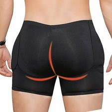 Men Hip Enhancer Underwear Padded Panty Fake Ass Boxer Briefs Hip Body Shaper US