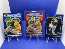 2023 Donruss Baseball Rollie Fingers Diamond Kings /2023+Base Kings+Holo Blue