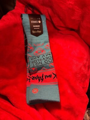 Stance Performance Rick and Morty Men's Socks Size L
