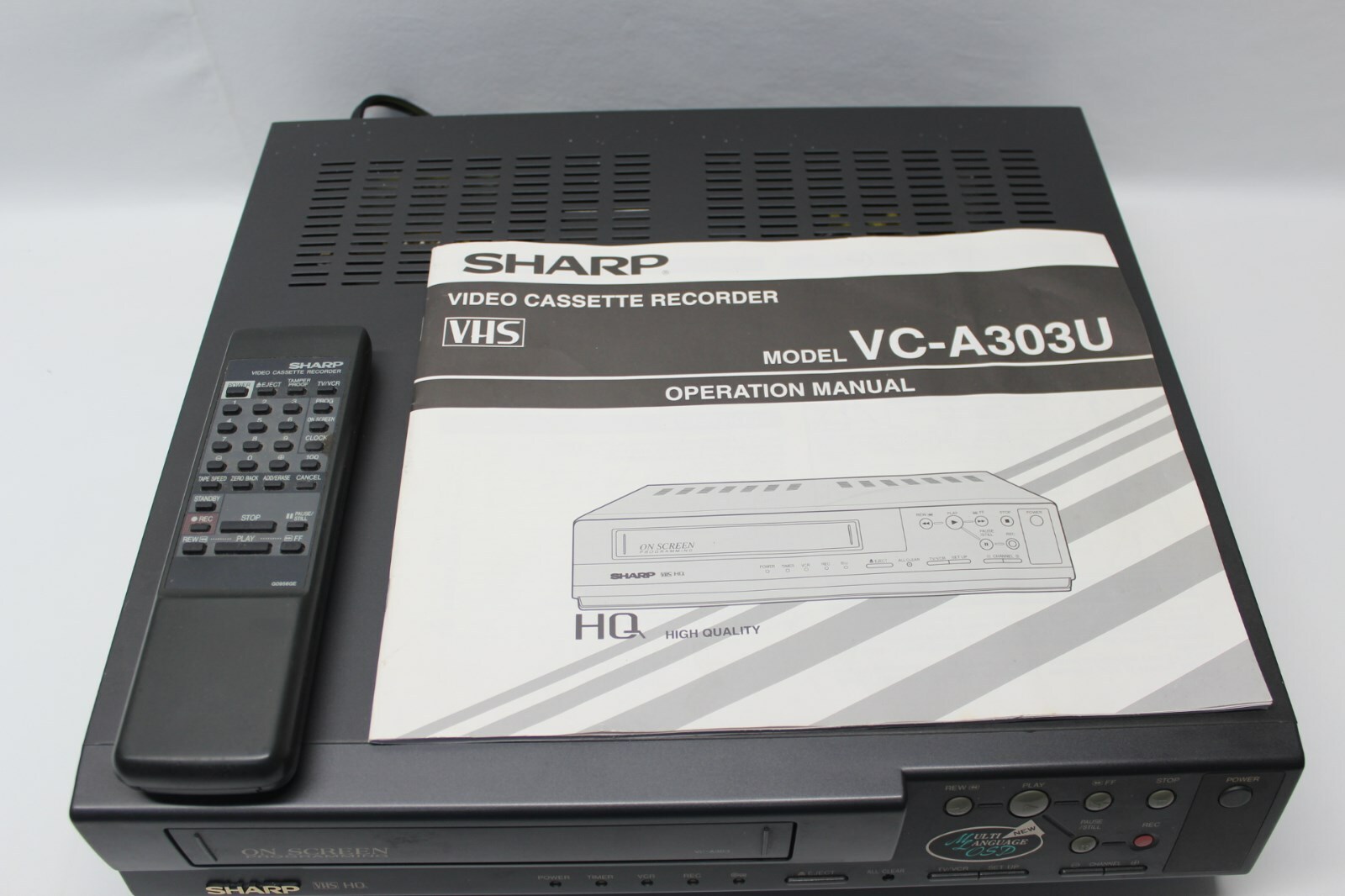 Sharp VCR Video Cassette Recorder Model VCA303 With Remote eBay
