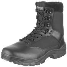Army Tactical Patrol Combat Mens SWAT Boots Police Security Cadet Leather Black
