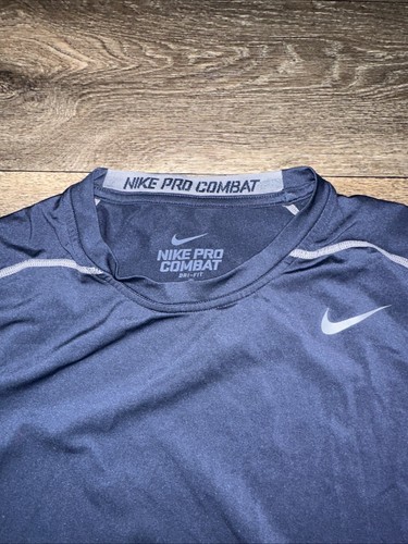 Camisa de compresión Nike Pro Combat para hombre grande #MM - Imagen 3 de 4