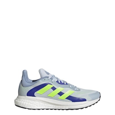 adidas Women's Solar Glide 4 St Running Shoe 7.5 Halo Blue/Signal Green/Sonic In