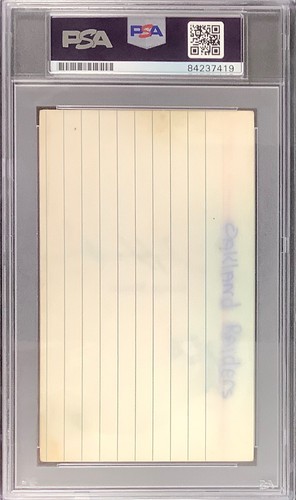 George Blanda Signed Index Card Football HOF Autograph Las Vegas Raiders PSA/DNA - Picture 3 of 3