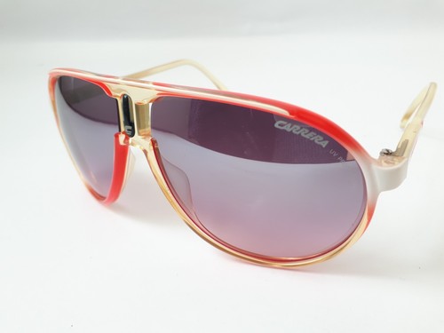 Carrera Sunglasses women pink white ametist sunlens vintage 80s Champion NOS - Picture 9 of 10