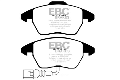 EBC Front Disc Brake Pad Set DP31945C for Audi TT 2.0 2006 and up - Bild 1 von 1