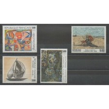 France - Poste - 1987 - No 2473/2474 - 2493/2494 - Peinture