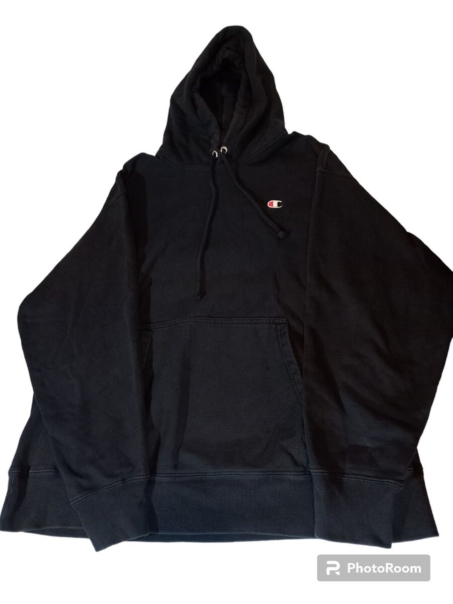 Vintage 90s Champion Reverse Weave Warm Up Black Blank Vintage 90s Champion Reverse Weave Warm Up Black Blank