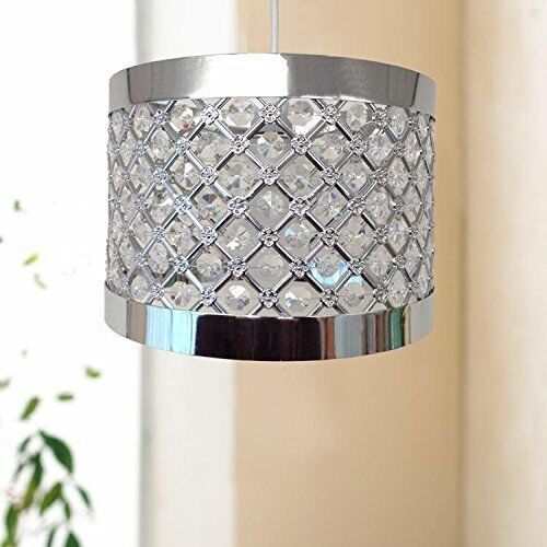 Chandelier Style Modern Ceiling Light Shade Droplet Pendant Acrylic Crystal Bead - Picture 22 of 61