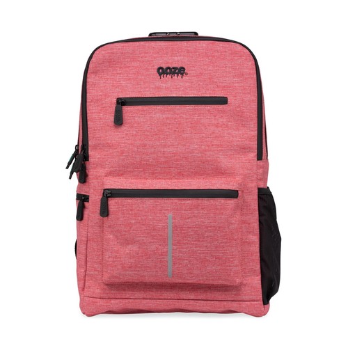 Ooze Smell Proof Carbon Lined Red Backpack with Built in Combination Lock - 第 1/7 張圖片
